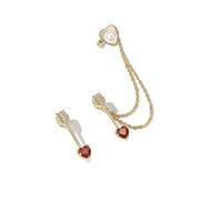 Womens Earrings, Gold Earrings Studs Cubic Zirconia Arrow of Love for Wife Graduation Jewelry Popular