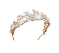 Women's Earrings Hairpin Handmade Gold Flower Leaf Tiara Crowns Wedding Hair Vine Accessories Jewelry Bridal Headpiece Vintage Hair Accessories