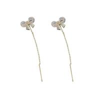 Women's Earrings Heart Earrings for Girls S925 Silver Needle Ocean Pear Tassel Earrings Women Korean Long Style Heart Hoop Earrings