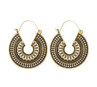 Women's Earrings Jewellery Sterling Silver Hoop Earrings Ethnic Drop Earrings Enamel Earrings Elegant Crystal Earrings (B, One Size)