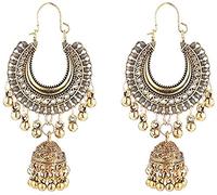 Women's Earrings, Stud Earrings Tassel Hanging Earrings Retro Moon Bells Earrings Europe and The United States Indian Wind Ear Jewelry Accessories/Ancient,Women