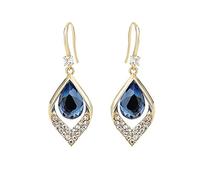 Women's Earrings Synthetic Earrings Geometric Drop Women's (Blue, One Size)