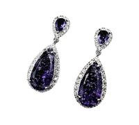 Women's Earrings Zirconia Dangle Hoop Earrings Ear Nails Simple Earrings for Women, Personality Style, Zircon Drop Earrings, Needle Jewelry Made of 925 Silver