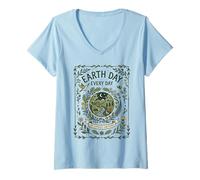 Women's Earth Day Every Day Protect Our Planet Nature Lover V-Neck T-Shirt