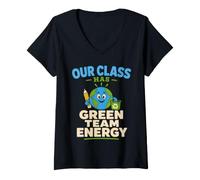 Women's Earth Day Reduce Reuse Recycle Teacher Gift V-Neck T-Shirt