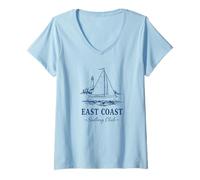 Women's East Coast Sailing Club V-Neck T-Shirt