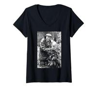 Womens Eastenders Bill Treacher Arthur Fowler At The Allotments V-Neck T-Shirt