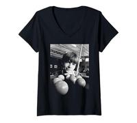 Womens Eastenders Young Ian Beale Adam Woodyatt Pool Fanatic 1985 V-Neck T-Shirt