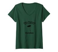 Womens Easy Company 101st Airborne Currahee Parachute version V-Neck T-Shirt