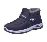 Womens Easy Fasten Trainers Womens Warm Faux Fur Trainers Arch Support Walking Shoes Outdoor Sport Shoes Non Slip Walking Sneakers Comfortable Warm Sneakers High Performance Boots With Magic Paste