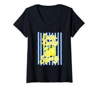 Women's Easy Peasy Lemon Squeezy Squad Summer Lemonade V-Neck T-Shirt
