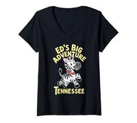 Womens Ed The Zebra Tennessee Runaway Murfreesboro V-Neck T-Shirt