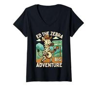 Womens Ed The Zebra Tennessee Runaway Murfreesboro V-Neck T-Shirt