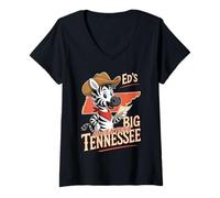 Womens Ed The Zebra Tennessee Runaway Murfreesboro V-Neck T-Shirt