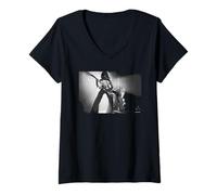 Women's Eddie Van Halen Runnin' with The Devil EVH Simon Fowler V-Neck T-Shirt