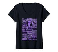 Womens Edgar Allan Poe Shirt Gothic Poems Quotes Raven Rue Morgue V-Neck T-Shirt