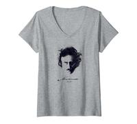 Womens Edgar Allan Poe T Shirt Gothic Tales of Poe Gif for Readers V-Neck T-Shirt