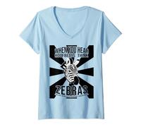 Womens EDS Awareness When You Hear Hoofbeats Think Zebras V-Neck T-Shirt