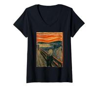 Women's Edvard Munch The Scream V-Neck T-Shirt