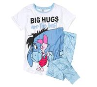 Womens Eeyore and Piglet Big Hugs are The Best Disney Pyjamas Blue