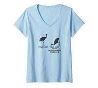 Womens Ehlers-Danlos Syndrome is for The Birds V-Neck T-Shirt