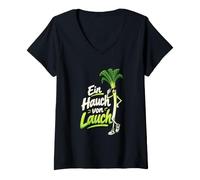 Women's EIN Hauch von Lauch V-Neck T-Shirt