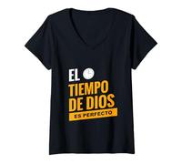 Womens El tiempo de Dios es Perfecto V-Neck T-Shirt