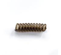 women's elastic hair tie rope accessory - spiral telephone cord coil for ponytail, braiding, bubble braid, retro style, wrinkle resistant, durable, hair-friendly pins (dark brown(Pack of 5),5)