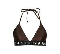 Women's elastic triangle swimsuit top Superdry Marron XL