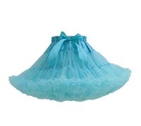 Womens Elastic Waist Petticoat Multi-Layered Tulle Tutu Skirts Birthday Party Dane Tutu Underskirt Princess Skirts Sky Blue