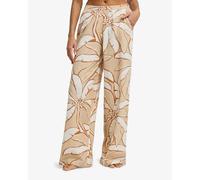 Women's Elasticated Wide Leg Trousers Billabong Tropic Breeze Beige M