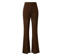 Women's Elasticated Wide Leg Trousers QS Marron 34