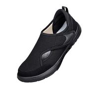 Womens Elderly Mesh Flats Swollen Pain Relief Footwea Casual Shoes Slip on | Adjustable Strap Extra Wide Fit Orthopedic Fashion Footwear Diabetic Sneaker Walking Outdoor Non-Slip Shoes Soft Breathable