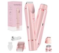 Women's Electric Bikini Trimmer, 2 in 1 Double Head Razor, IPX7 Waterproof, Wet and Dry, Portable Razor for Hair, Face, Eyebrows, Moustache, Beard, Arm, Leg, Girl Razor