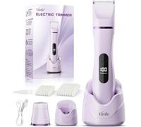 Women's Electric Intimate Shaver, 2-in-1 Intimate Shaver for Women, IPX7 | Dry/Wet, LED Display, Type-C Charging, Women's Razor for Bikini Area, Body & Face, Ladyshaver, Birthday Gift