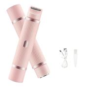 Women's Electric Shaver, 2-in-1 Electric Shaver, Waterproof, Dual Head Shaver, Suitable for Face, Bikini, Armpits, Legs, Arms, Body