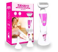 Womens Electric Shaver for Legs Travel：3 in 1 Bikini Trimmer for Women - Pro Portable Personal Electric Shavers - Electric Ladies Shaver Waterproof Women Wet Dry Razor Rechargeable