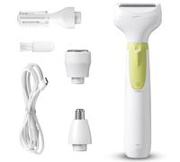 Womens Electric Shaver, Wet/Dry Razors for Women with LED Display, 4 in 1 Cordless Hair Remover for Arms Legs Pubic Armpit Face, Waterproof, Painless Electric Grooming Kit