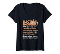 Women's Electrical Engineering Electrical Engineer Funny Engineers V-Neck T-Shirt