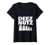 Women's Electrical Wire Nuts Deez Nutz V-Neck T-Shirt