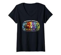Women's Electromagnetic Radiation Gang - Physics Spectrum V-Neck T-Shirt