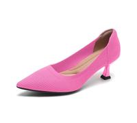 Women's Elegant and Comfortable Summer Dance Shoes Sandals Width H with Heel Bridal Shoes High Heels Party High Heels Loose Vintage Women's Shoes, Hot pink, 5 UK