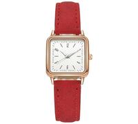 Women's Elegant Cute Quartz Leather Strap Watch Dress Watch with Leather Wrist Stainless Wrist Watches Womens Two Tone Watches (F, One Size)