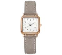 Women's Elegant Cute Quartz Leather Strap Watch Dress Watch with Leather Wrist Stainless Wrist Watches Womens Two Tone Watches (D, One Size)