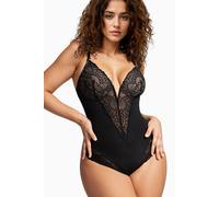 Women's Elegant Lace Shaping Bodysuit in Black | Size: Medium The hot sale Black M