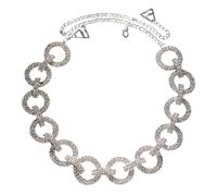 Women's Elegant Metal Rings Shoulder Chain With Sparkling Rhinestones Bra Underwear Jewelry Accessories For Formal Dress Metal Rings Shoulder Strap