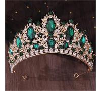 Women's Elegant Princess Crystal Tiara Wedding Crown Headpiece For Prom Birthday Or Bridal Hair Decoration