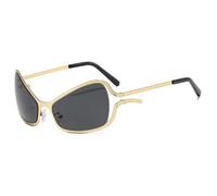 Women's Elegant Retro Chic Gothic Punk Irregular Cat Eye Sunglasses Fashion Casual Party Holiday Outdoor UV400 Sunglasses (C4)