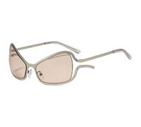 Women's Elegant Retro Chic Gothic Punk Irregular Cat Eye Sunglasses Fashion Casual Party Holiday Outdoor UV400 Sunglasses (C1)