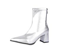 Women's Elegant Short Shaft Fashionable Non-Slip Ankle Boots with Heel | Lace shoe, back zip, block heel, short shaft, slim fit, comfortable, winter shoes, everyday wear